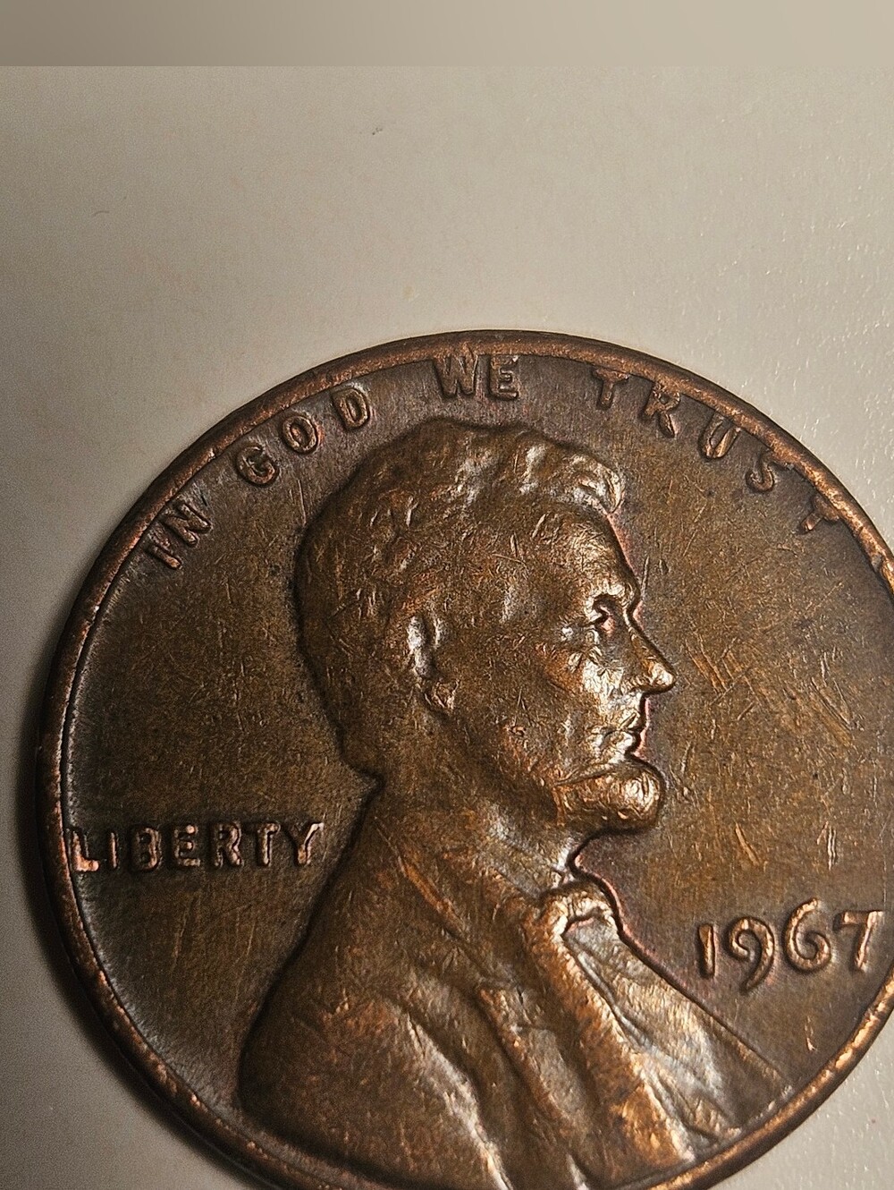 1967 Penny, No Mint Mark